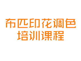 布匹印花调色培训